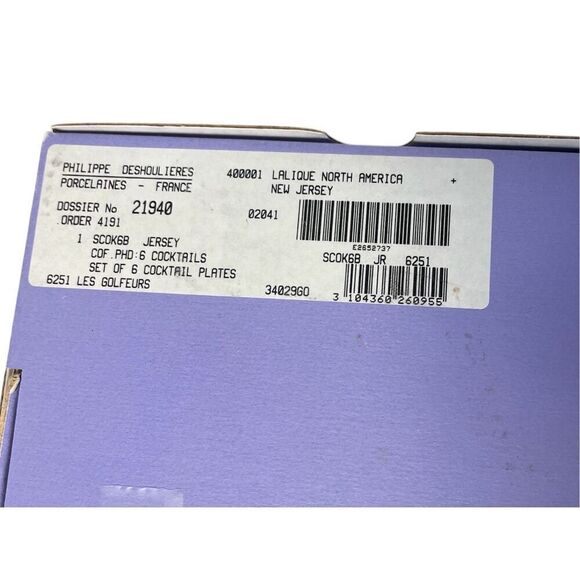 Philippe Deshouliers The Golfers Limoges porcelain plates set of 6 - Picture 4 of 4